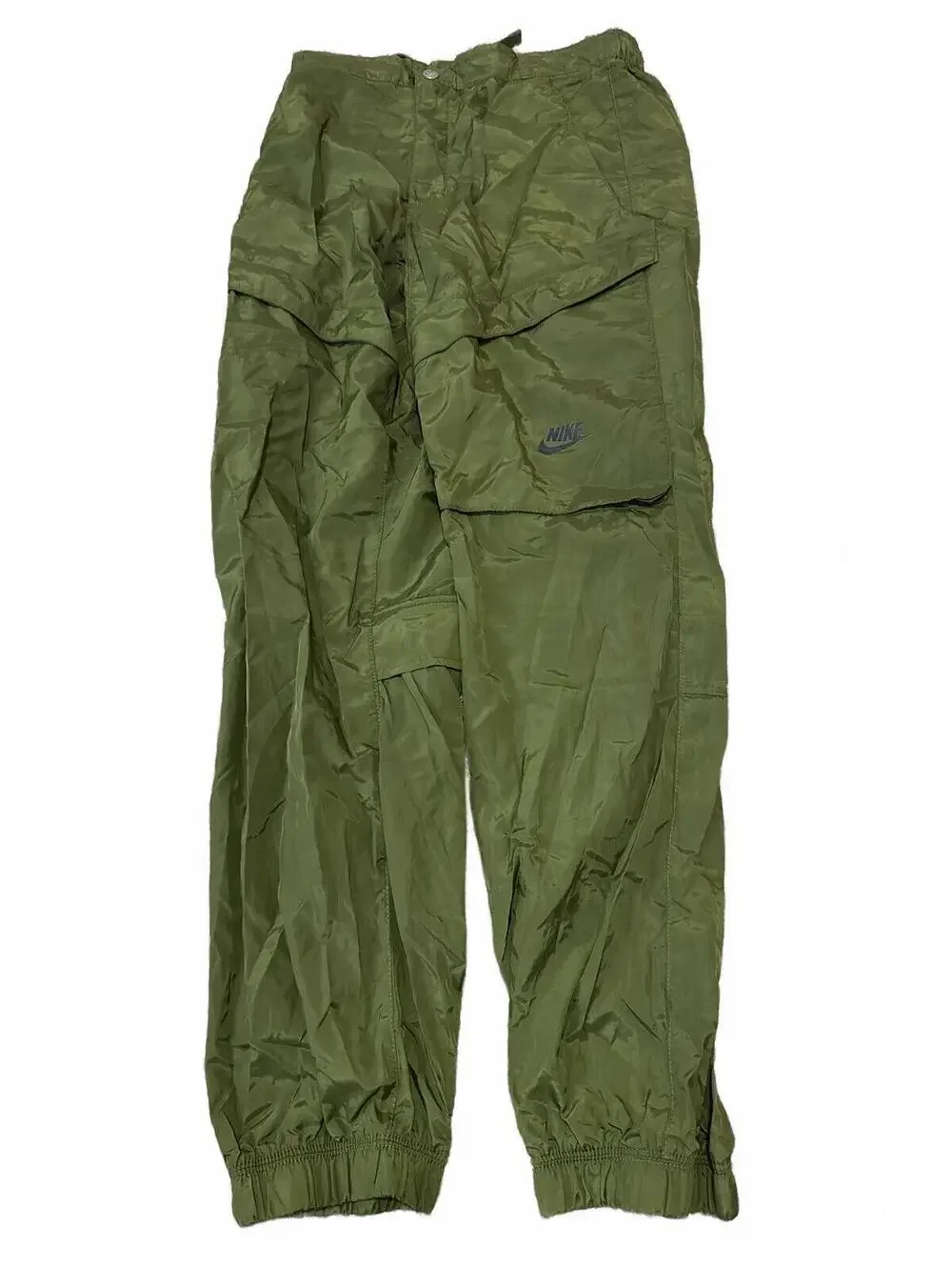 Nike Kids Boys Track Woven Cargo Pants XL Olive Green